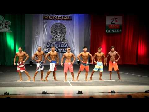 Junior Men's Physique up to 175 cm Round 1 - World Championship Mexico 2014