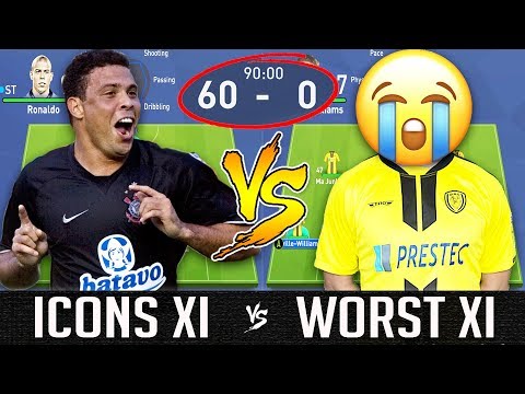 What If A Team Of Icons Faced The Worst Team In A Full 90 Minute Match?