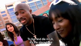 2Pac - To Live and Die in LA (Lyrics on screen)