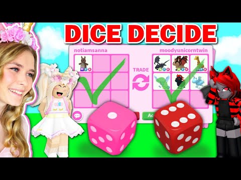 DICE DECIDES How Many *LEGENDARY* PETS We TRADE In Adopt Me! (Roblox)