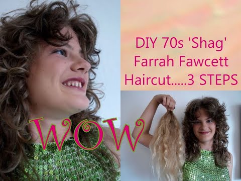 DIY 70s 80s Shag Farrah Fawcett Long Ladies Womens Big...