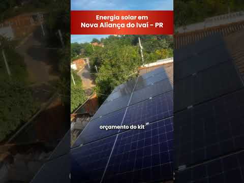 Energia Solar em Nova Aliança do Ivaí- PR