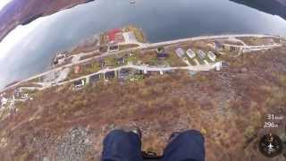 preview picture of video 'sulitjelma paragliding 18.10.2014'