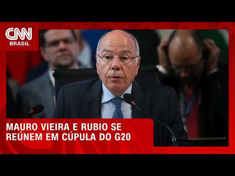 Mauro Vieira vai ao G20 em meio à crise entre Brasil, EUA e Argentina | LIVE CNN