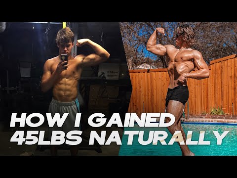 HOW I GAINED 45 LBS NATURALLY | Beginners Guide To Aesthetics