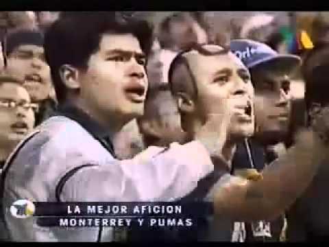 "La Rebel,La Numero Uno de México." Barra: La Rebel &bull; Club: Pumas &bull; País: México