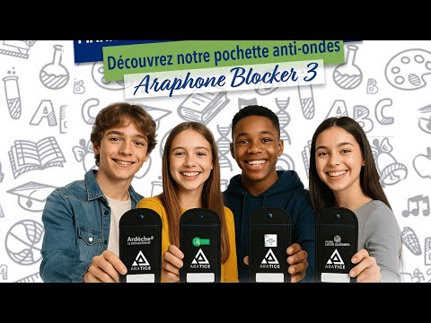 Pochette anti-ondes française Araphone Blocker 3 FR - Contrôle des smartphones  au collège et lycée_1
