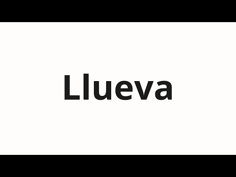 How to pronounce Llueva
