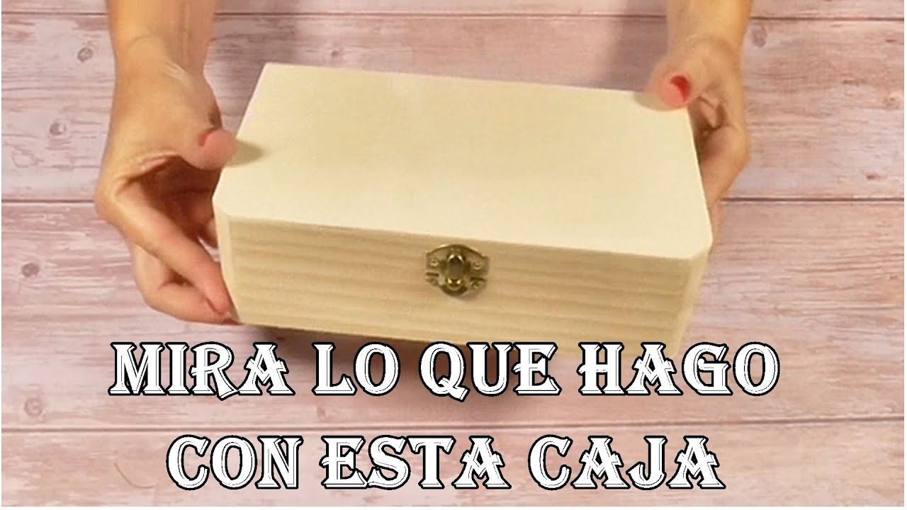 MIRA LO QUE HAGO CON ESTA CAJA DE MADERA ¡¡¡¡TE VA A ENCANTAR!!!!