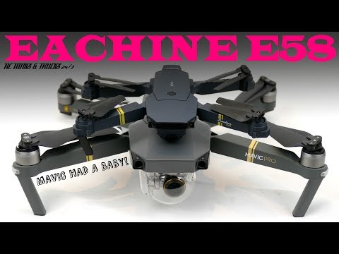 EACHINE E58 WIFI FPV Attitude Hold Drone - REVIEW | Baby DJI Mavic Clone |