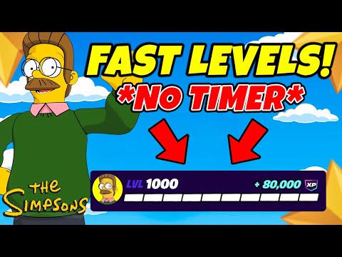 NO TIMER Fortnite XP MAP to LEVEL UP FAST in Chapter 6 Simpsons Mini Season 2 (Earn XP)