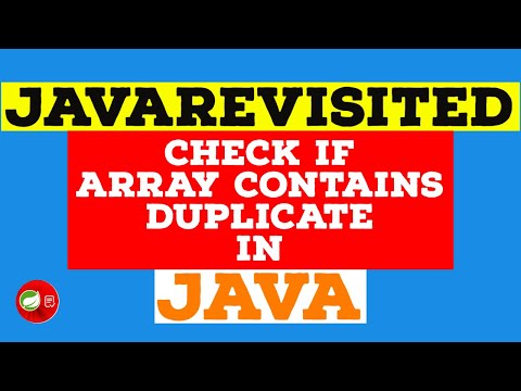 Solved How To Check If An Array Contain Duplicate In Java Example Tutorial Code Below
