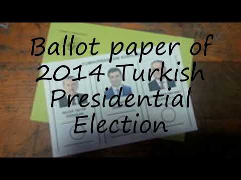 How to pronounce Ballot paper of 2014 Turkish Presidential Election in English?