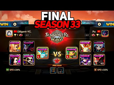 DILIGENT vs PU (BO5) | SEASON 33 FINAL | Summoners War Legend Tournament
