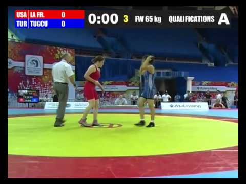 2012 Cadet Worlds 65kg - Alyssa La Francis (USA) vs. Asli Tugcu (TUR)