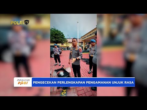 KAPOLRESTA BOGOR KOTA CEK KESIAPAN PERLENGKAPAN PENGAMANAN UNJUK RASA