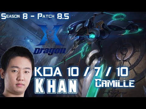 KZ Khan CAMILLE vs SWAIN Top - Patch 8.5 KR Ranked