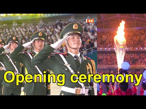 Highlights of opening ceremony of China's 14th National Games | President Xi | 中国第十四届运动会开幕式亮点 | 习主席