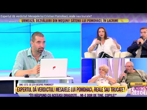 Expertul dă verdictul! Mesajele lui Cristian Pomohaci, reale sau trucate?