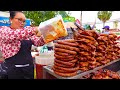 So Yummy ! Popular Khmer Stuffed Sausages in Siem Reap | Cambodian Street Food