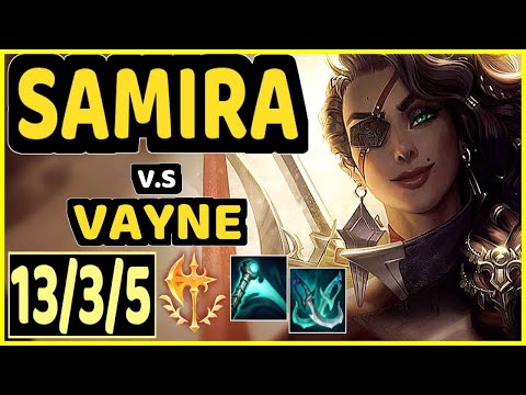 KLAUS (SAMIRA) vs VAYNE - 13/3/5 KDA BOTTOM ADC CHALLENGER GAMEPLAY - BR