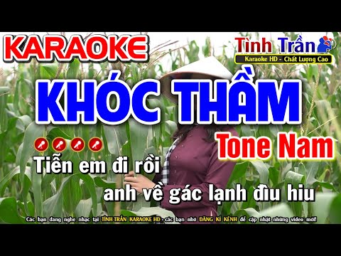 Khóc Thầm Karaoke Nhạc Sống Tone Nam | Liên Khúc Karaoke Trữ Tình Tuyển Chọn