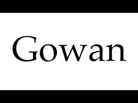 How to Pronounce Gowan