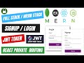 Complete Login Signup MERN Stack Mongo Express React And Node Authentication With Deployment