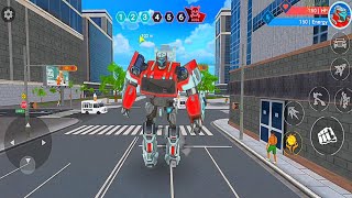 Red Optimus Truck Jet Robot Transform Battle Game - IOS Android Gameplay