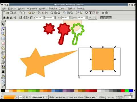 Kurs INKSCAPE - 04 Tekst, krzywe, wyrównaj