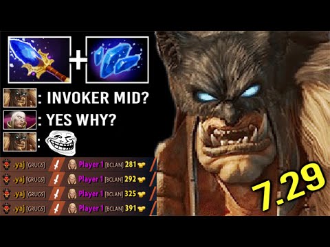 NEW CRAZY META 7.29 Scepter Beastmaster Counter Invoker Mid EZ Most Imba Damage Buff Axes WTF Dota 2