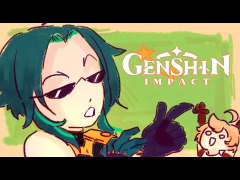Hangout event with Xiao [Genshin impact animation]