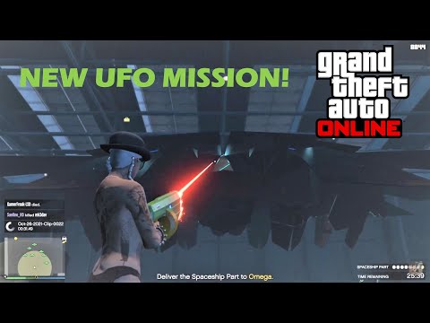 New spaceship UFO mission GTA Online - Halloween Business Battle
