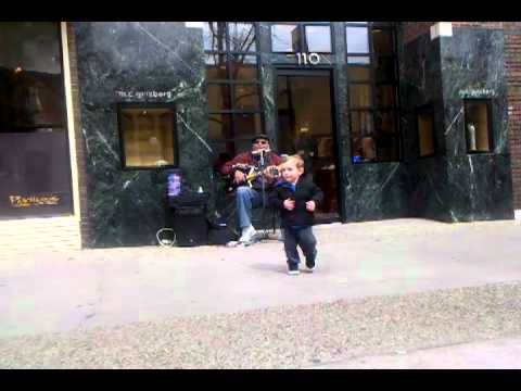 Kevin BF Burt playing and a cute kid dancing in IC