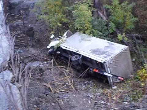 Accident camion DN 14 Laslea