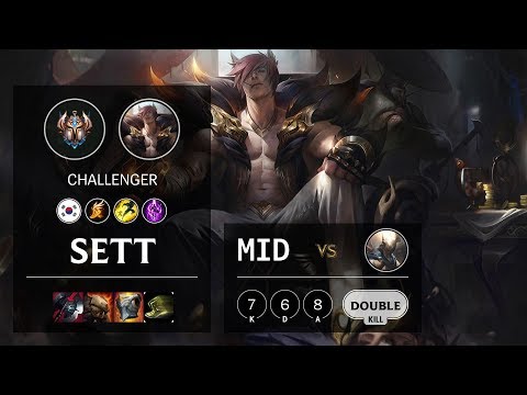 Sett Mid vs Pantheon - KR Challenger Patch 10.9
