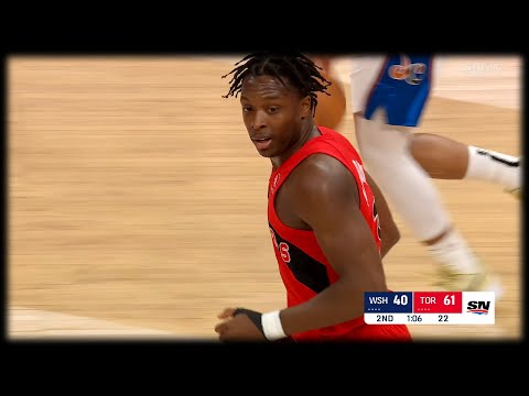 OG Anunoby Double Clutch Reverse JAM - Raptors vs Wizards | March 26, 2023
