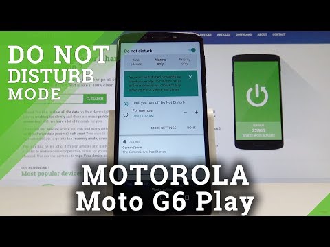 How to Enable Do Not Disturb on MOTOROLA Moto G6 Play - Set Up Do Not Disturb