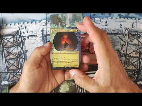 2  boosters of LOTR Magic the gathering Set Booster BOX with One Orcish Bowmaster