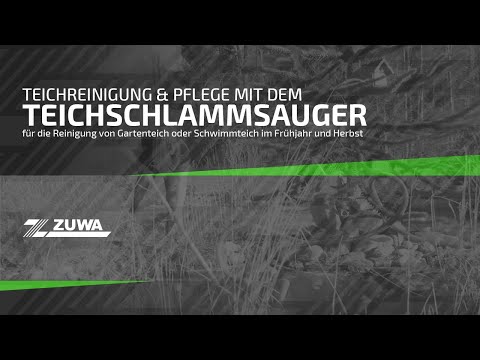 Teichreinigung und Pflege mit dem Teichschlammsauger