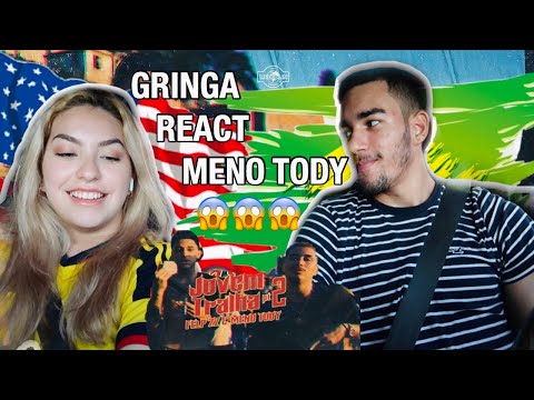 🇺🇸🇧🇷GRINGA REAGINDO A JOVEM TRALHA PT. 2'' FELP 22 & MENO TODY