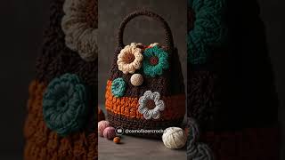 Ideias de Bolsas de Crochê - #modelosdetricô #crochê #projeto #tricotado #shorts #tricofacil