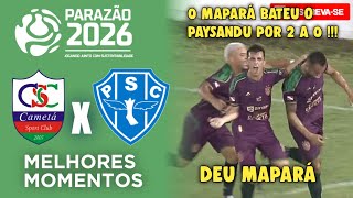 Cameta x Paysandu - Melhores Momentos - Gols - Parazão 2026