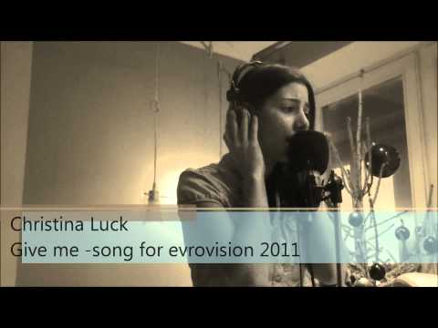 Eurovision 2011 Christina Luck репетирует перед записью песни Give me