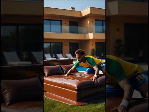 Ronaldo's apple bought a giant beautiful bed for him #football #shorts #ronaldo #messi #aishort #ai