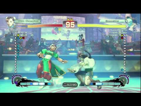 Dierto (Chun Li) Vs Nassim-69700 (Vega) SSF4 AE Ranked Matches - PSN