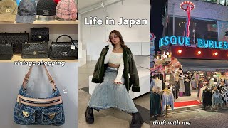 Living in Japan | shop with me, best thrift spots, second hand luxury shopping in Tokyo!