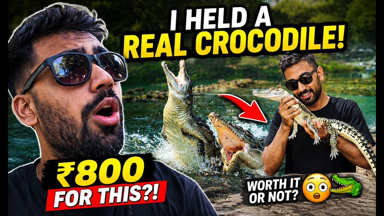 Langkawi Crocodile Adventure Land 🐊 | I Held a Real Crocodile 😳 (Worth ₹800 / 40 Ringgit?!)