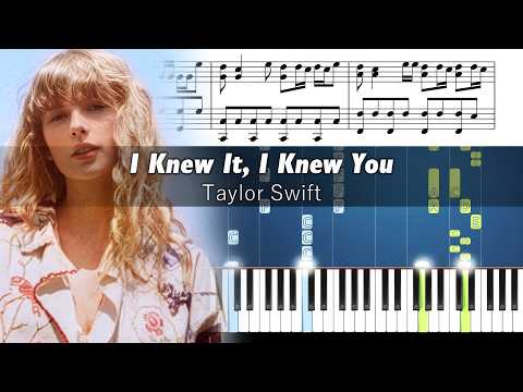 Taylor Swift - I Knew It, I Knew You - Piano Tutorial with Sheet Music