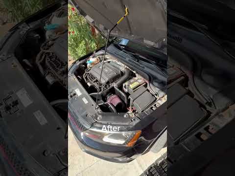 2015 Jetta GLI K&N Cold Air Intake Before and After